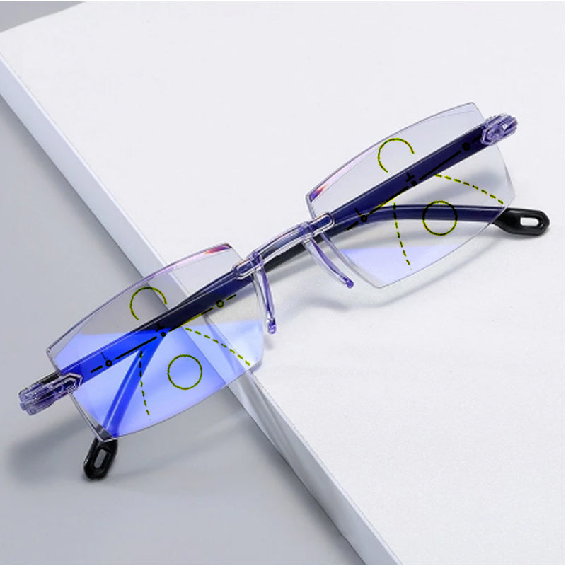 New Diamond-cut Bifocal Progressive Reading Glasses for Men*