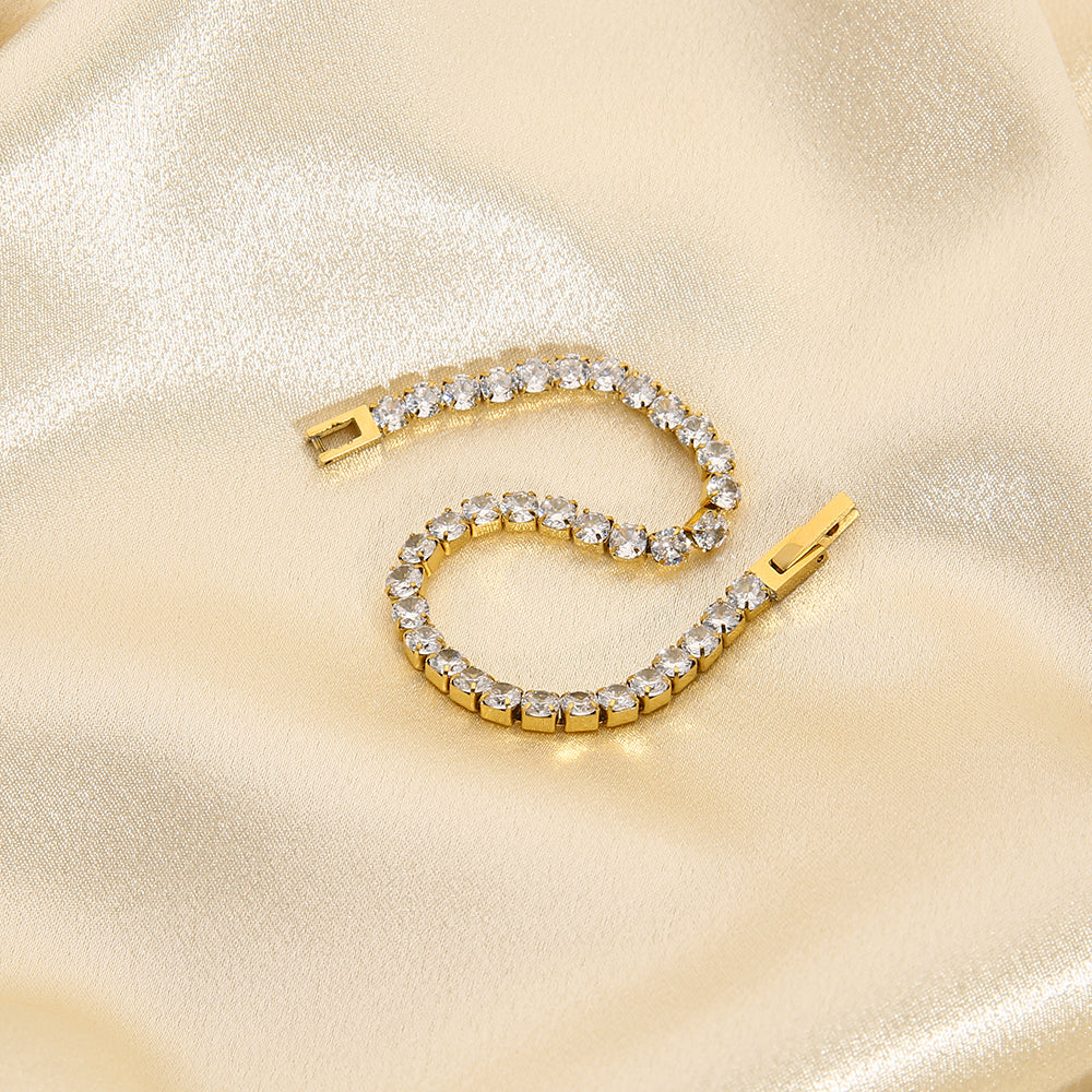 Gold Zircon Bracelet*