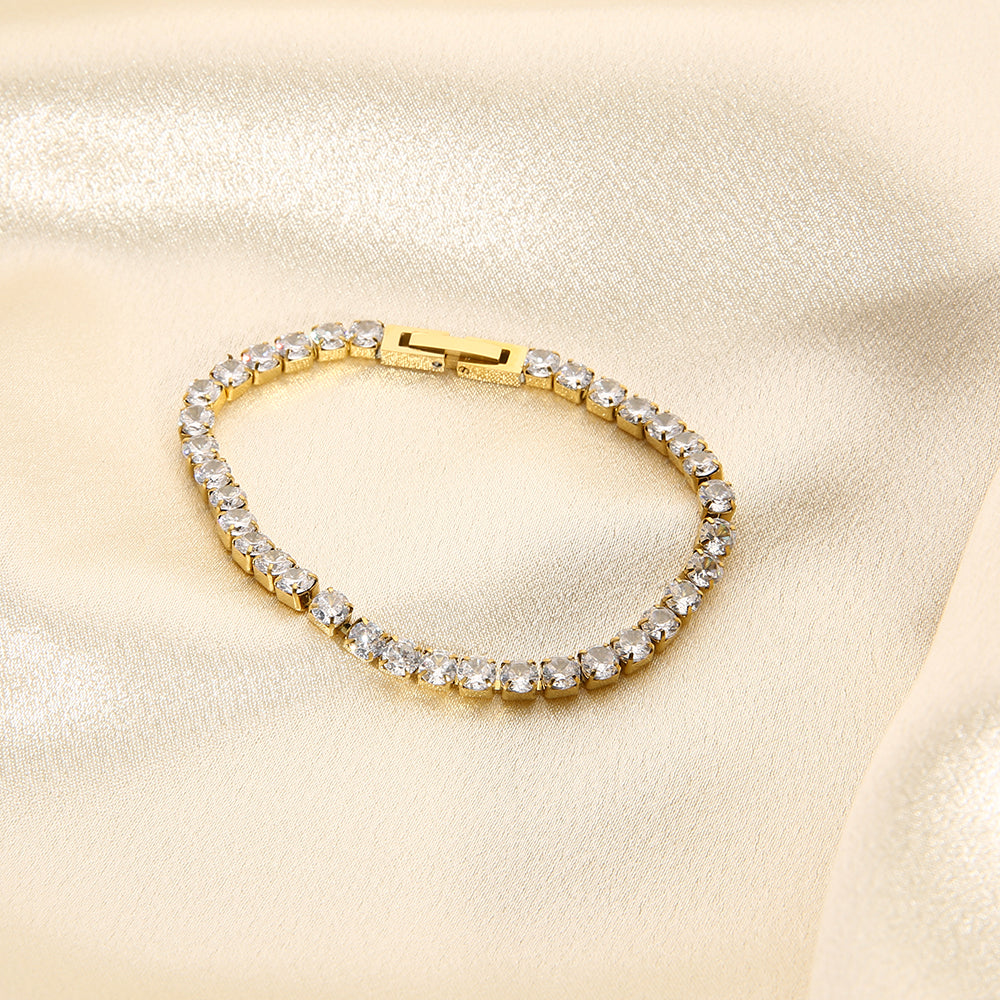 Gold Zircon Bracelet*