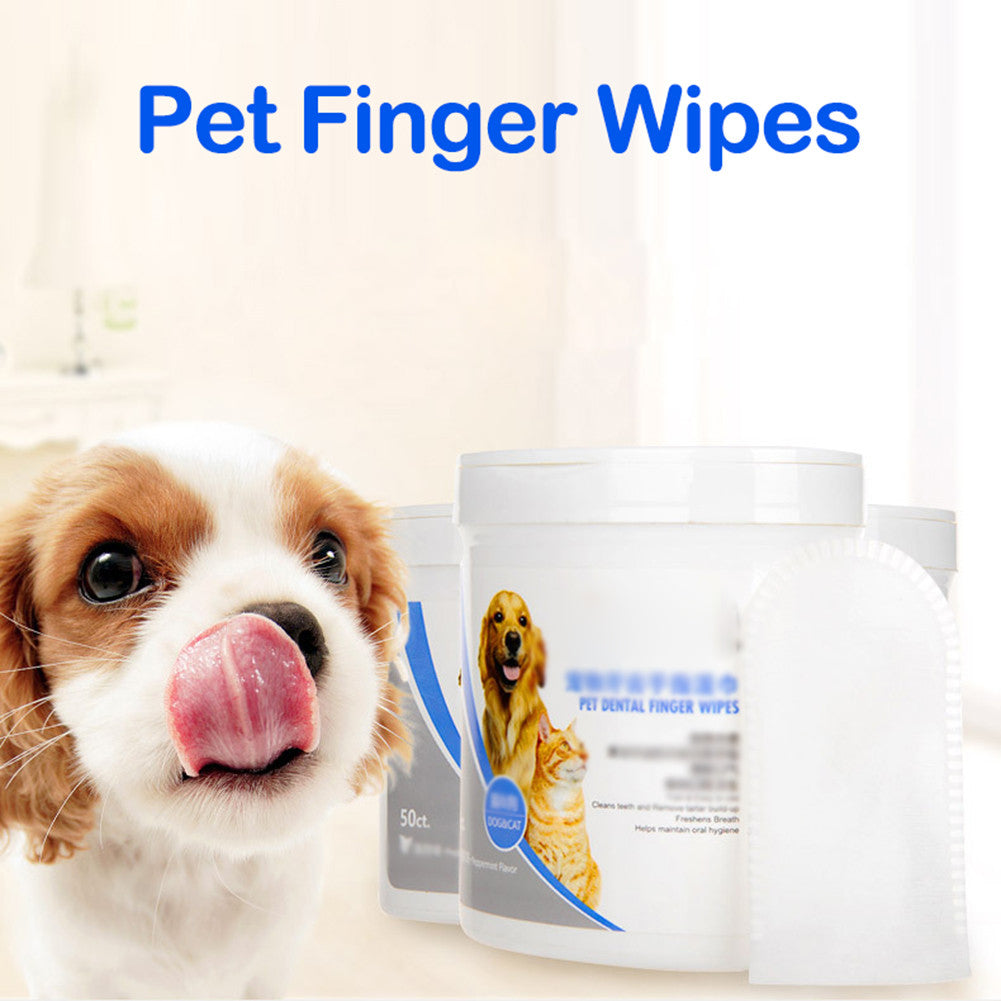 Pet Finger Wipes* Dental Wipes Clean teeth