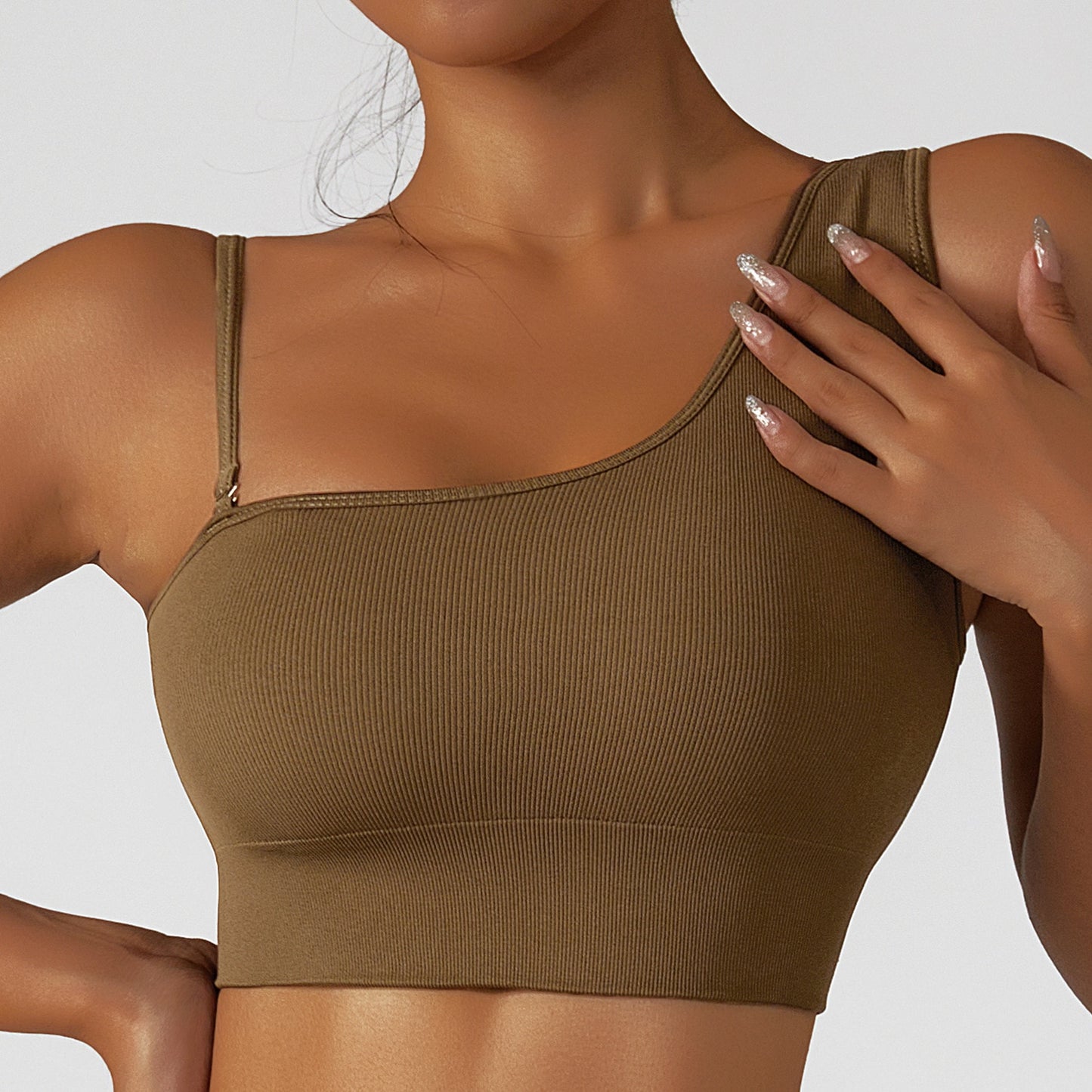 Summer Sexy Oblique Shoulder Yoga Clothes Tops*