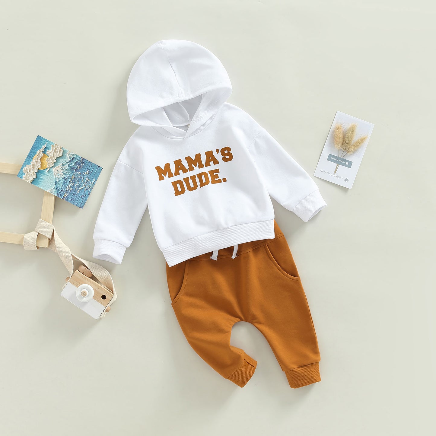 Baby Boys 2Pcs Fall Outfits Mama's Dude*