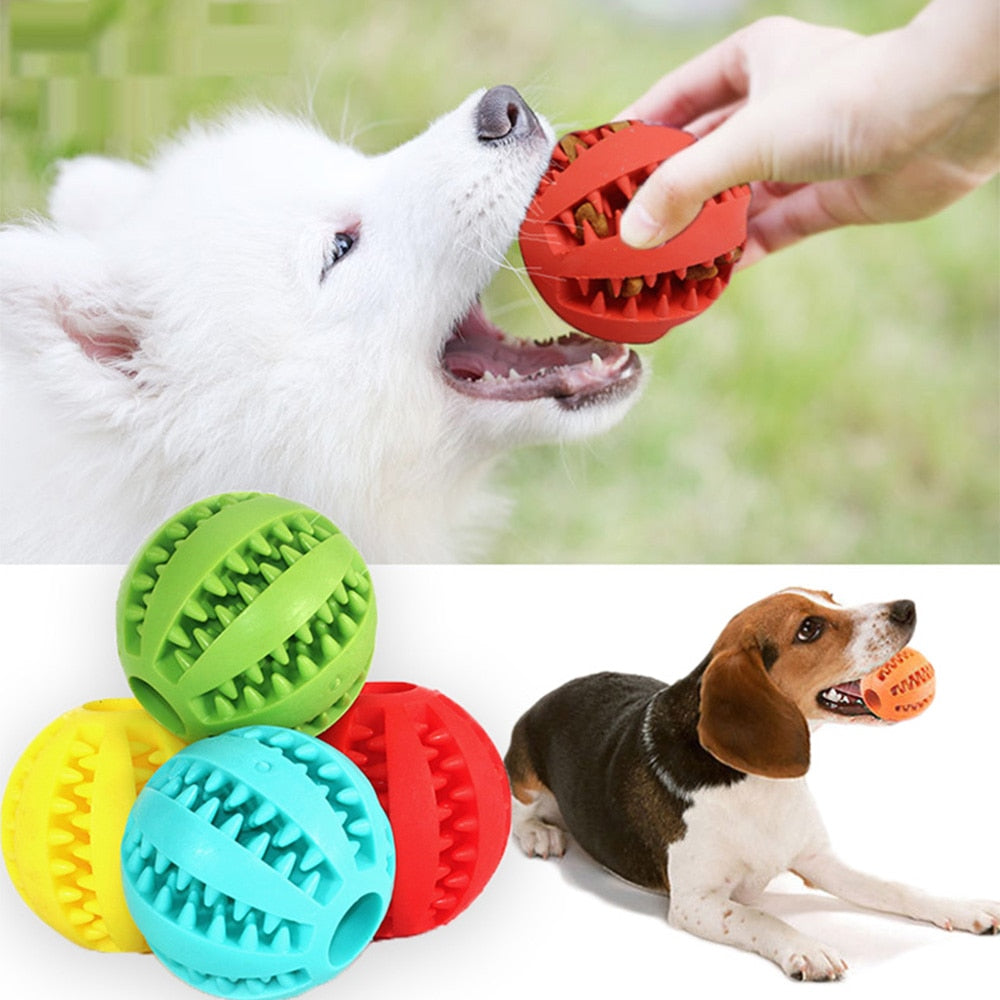 Rubber Balls Chewing Pet Toys* Interactive Dog Toy