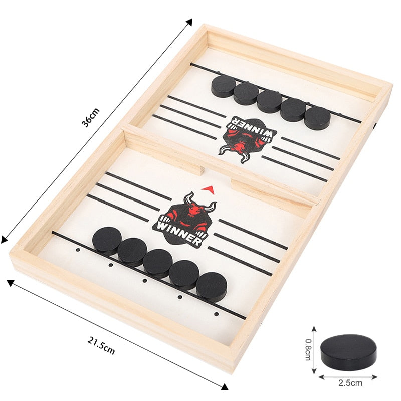 Table Hockey Fast Sling Puck Board Game*