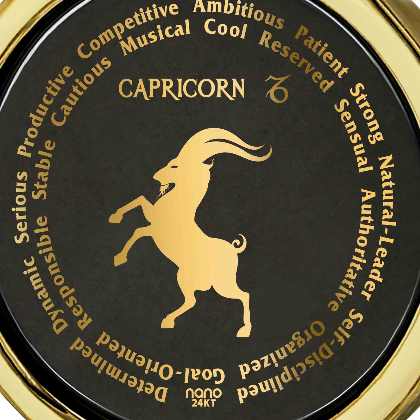 Capricorn Necklaces for Lovers of the Zodiac 24k Gold Inscribed*