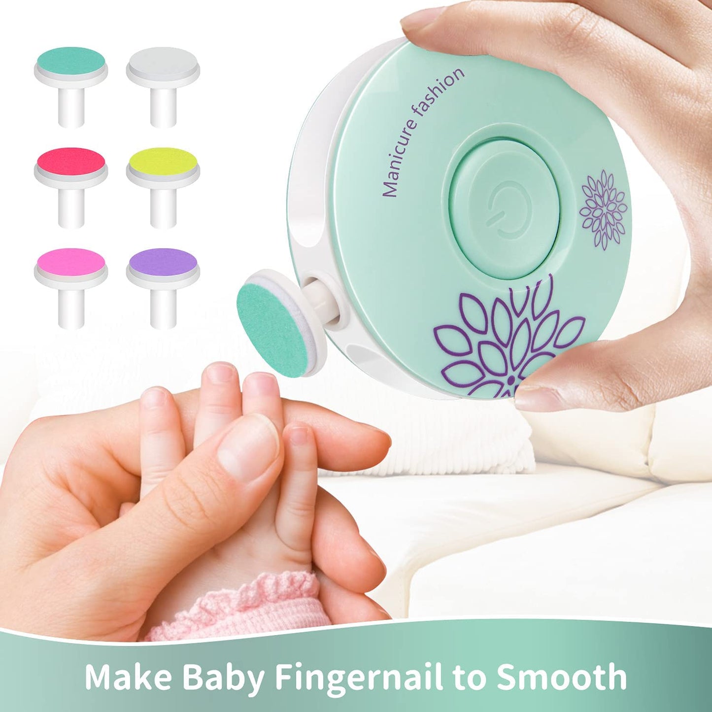 Baby Nail Trimmer with 6 Grinding Heads*