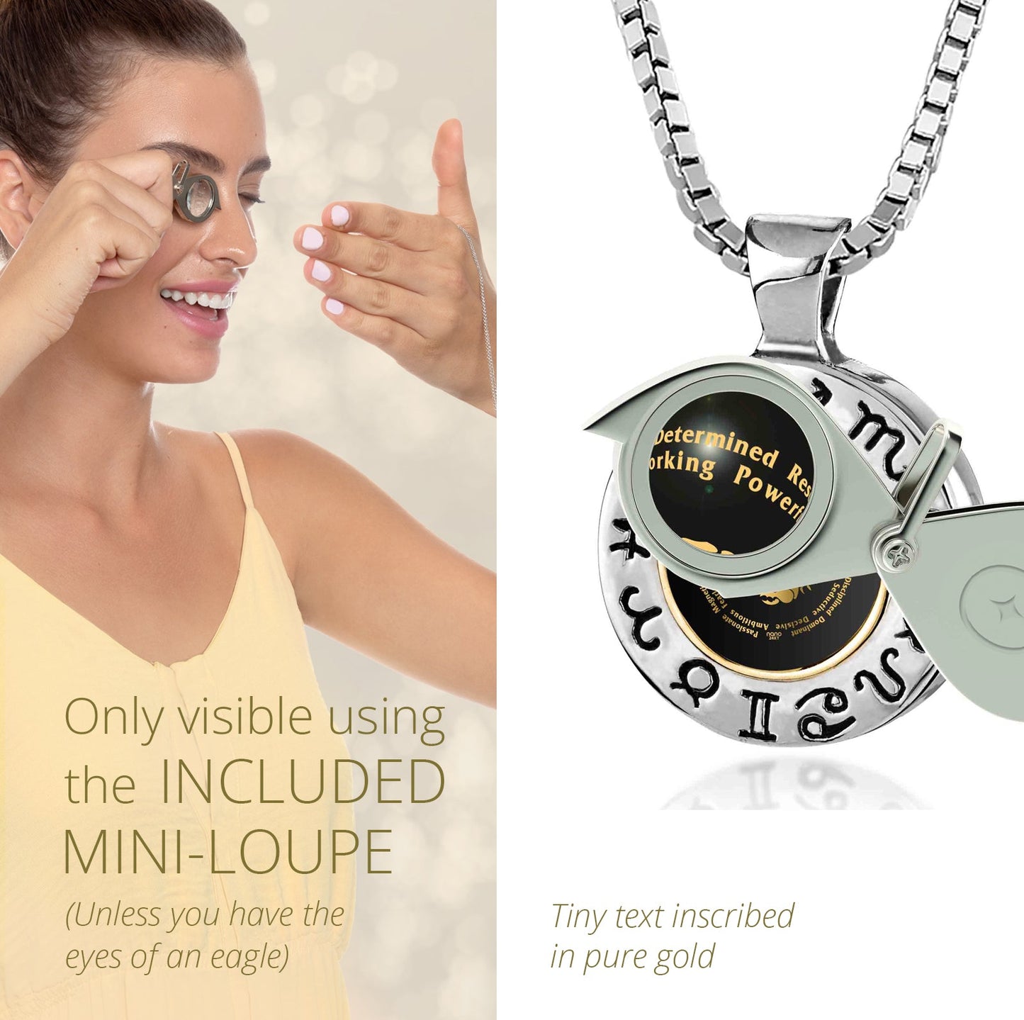Scorpio Gift for Women or Men | Silver Zodiac Sign Necklace*