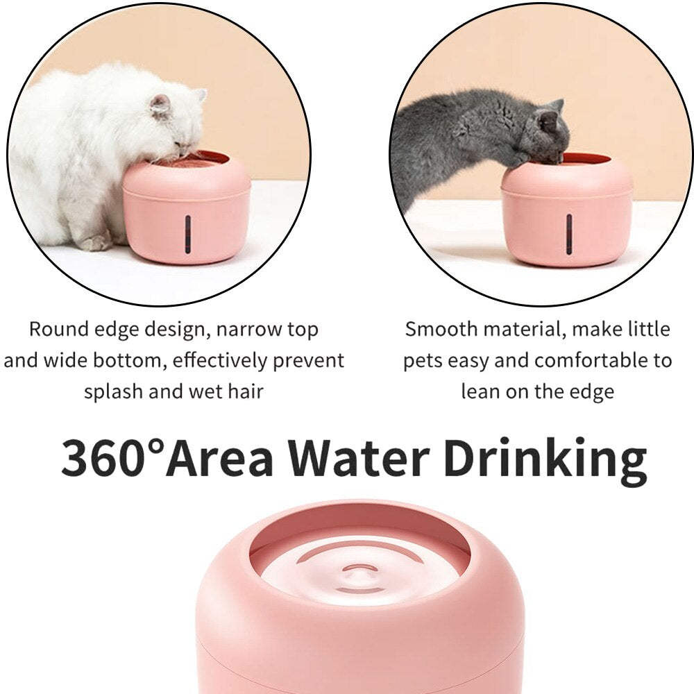 Pet Drinking Bowl* Water Fountain Non-spill water fountain