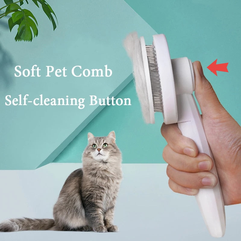 Pet Hair Comb* Easy Clean Pet Hairbrush