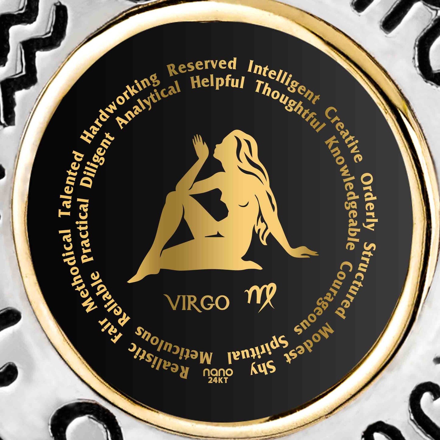 Virgo Gift for Women or Men | Silver Zodiac Sign Necklace*