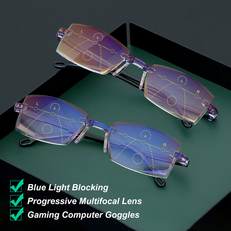New Diamond-cut Bifocal Progressive Reading Glasses for Men*