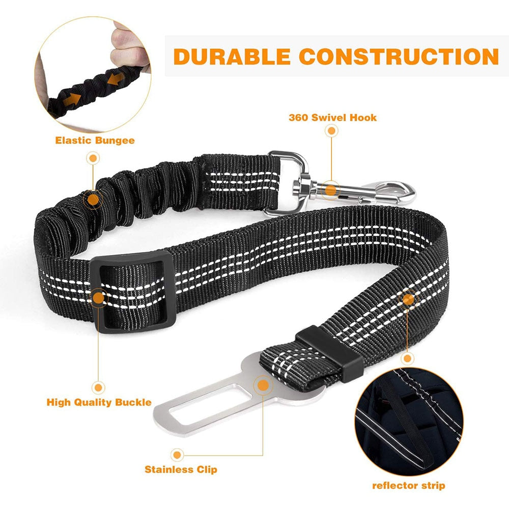 Upgraded Adjustable Dog Seat Belt*