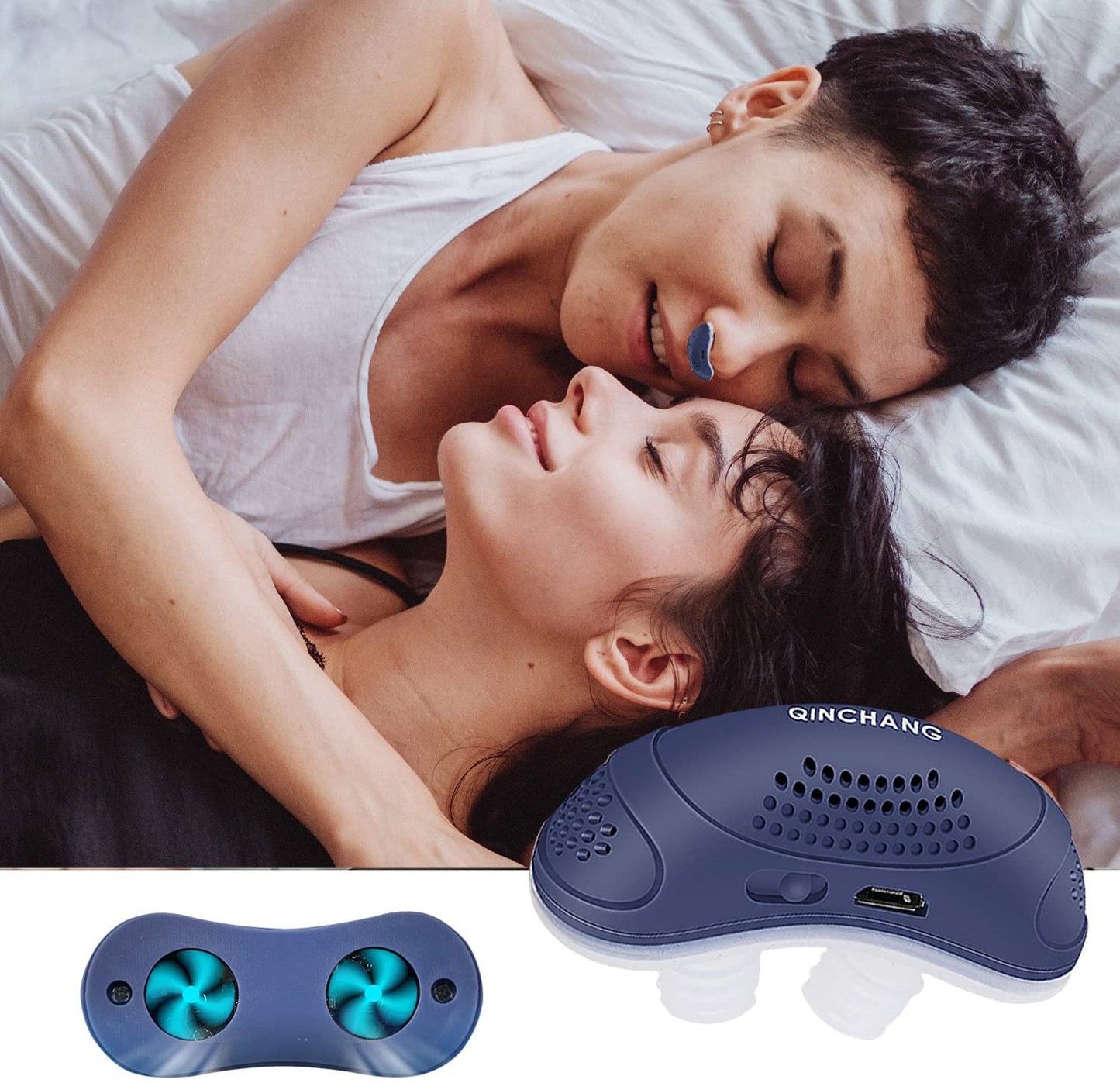 Micro-CPAP Anti Snoring Electronic Device *