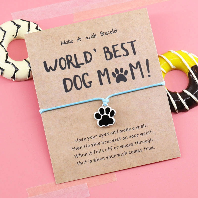 Paws Wish Bracelet World's Best Dog Mom*