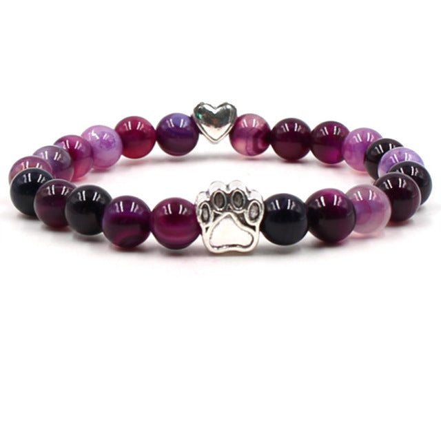 Pet Footprint Stone Bracelets*