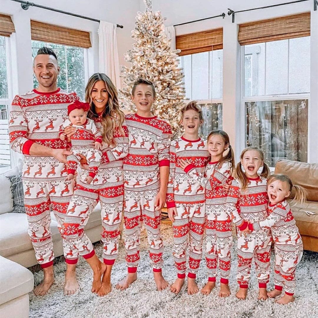 Christmas Pajamas Fall Family Set *