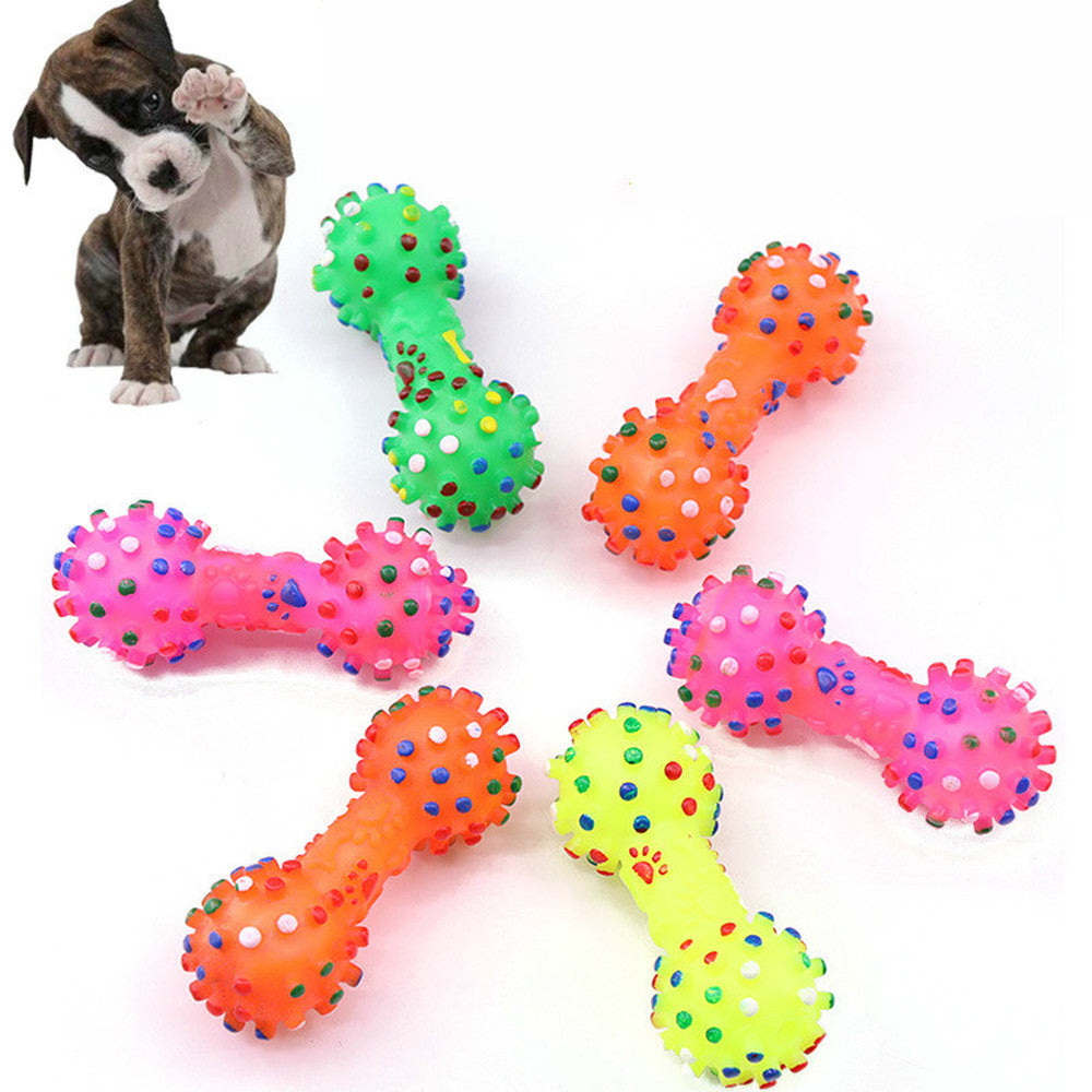 Pet Dumbbell Toy* Chew toy Squeak toy