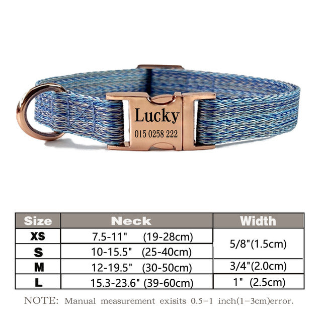 Personalized Nylon Dog Collar*