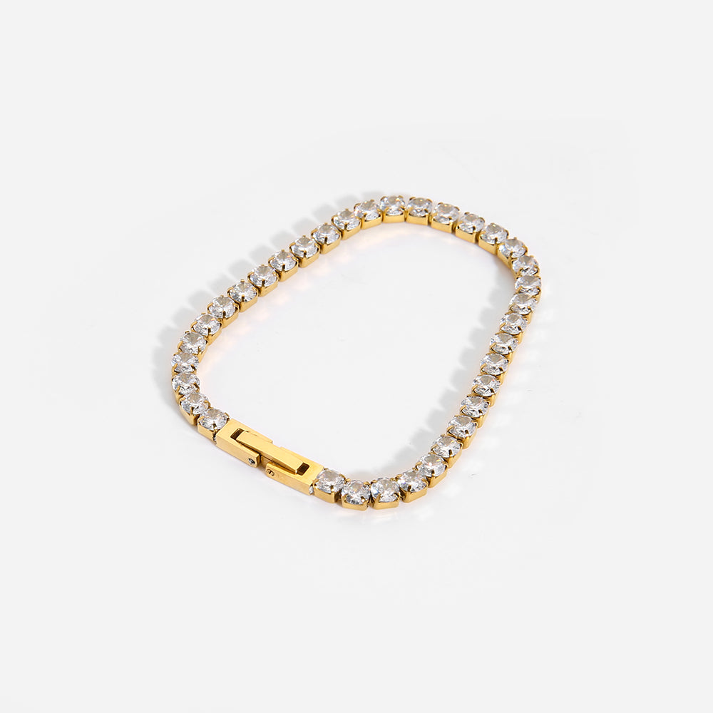 Gold Zircon Bracelet*