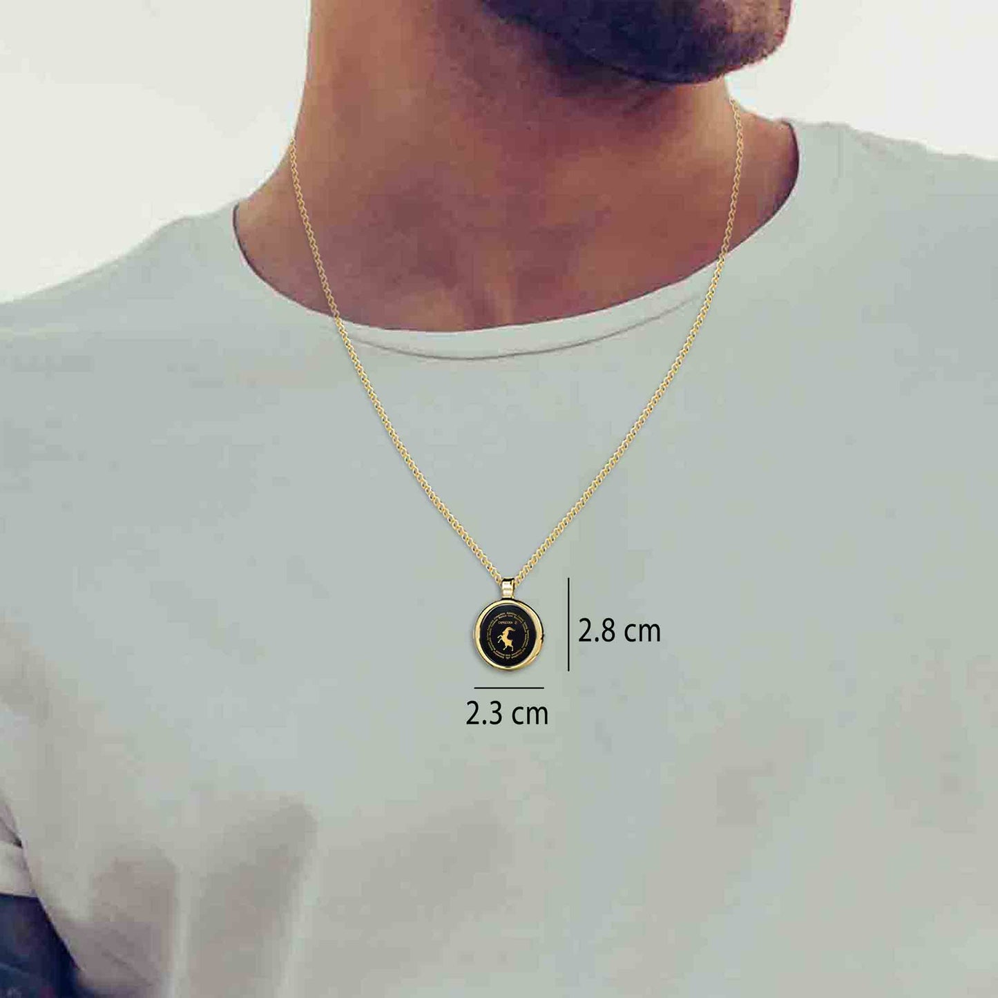 Capricorn Necklaces for Lovers of the Zodiac 24k Gold Inscribed*