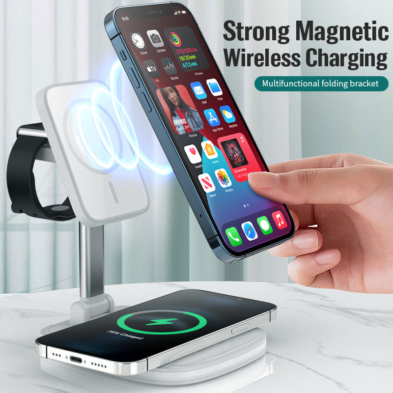 3in1 Magnetic Folding Wireless Charger*