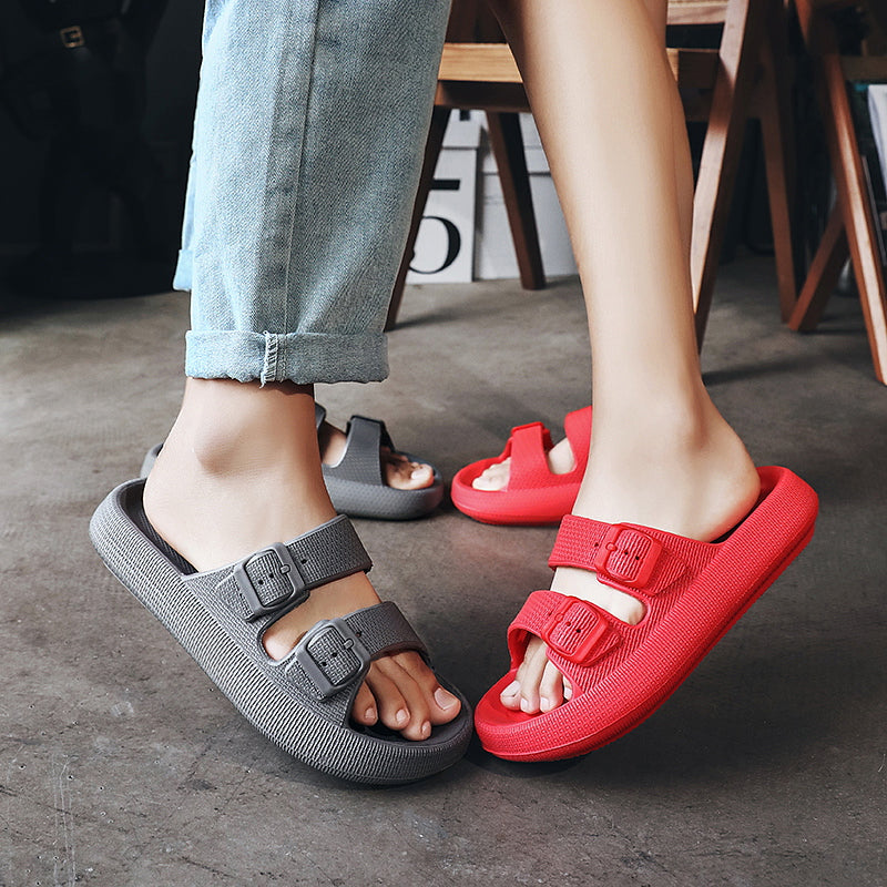 Light Beach Couple  Slip on Slippers*