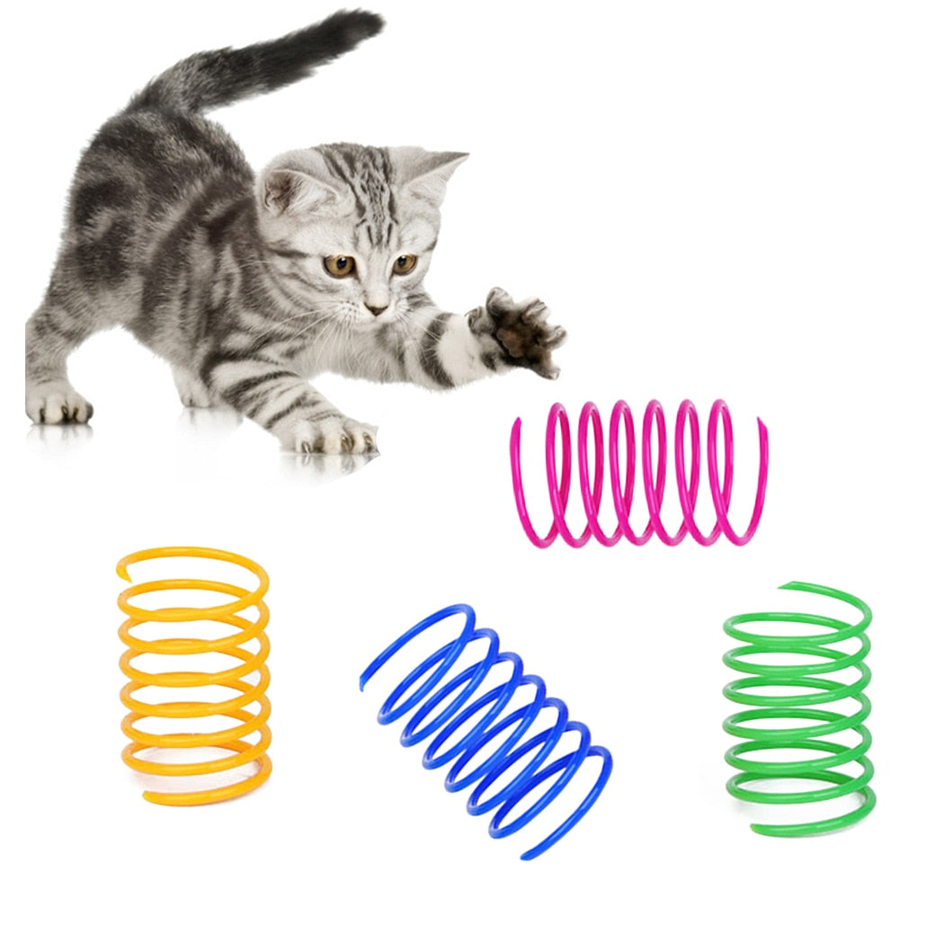 4pcs Funny Pet Toy Spring*