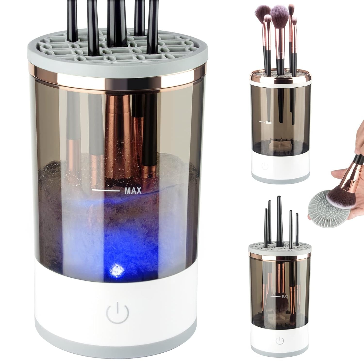 Electric Makeup Brush Cleaner, Makeup Brush Cleaner Machine, Makeup Cleaner, Brush Cleaner Fit for All Size Makeup Brush, Beauty Tools, Great Gift for Her, Women, Girlfriend, Female, Valentine'S Day