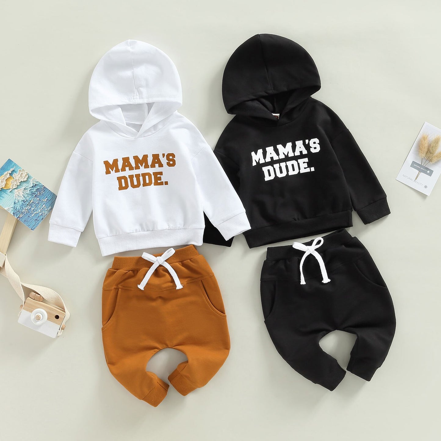 Baby Boys 2Pcs Fall Outfits Mama's Dude*