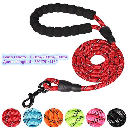 150/200/300cm Strong Dog Leash Pet Leashes Reflective Leash For Big Small Medium Large Dog Leash Drag Pull Tow Golden Retriever *