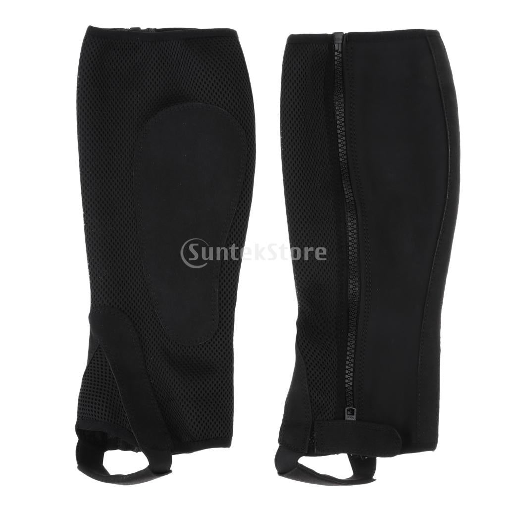 Equestrian Gaiters Half Chaps Horse Riding Boots* Cover Leg Guard Gear for Adults Children Outdoor Horse Riding