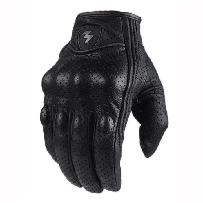 Motorcycle Gloves* Leather Genuine Sheepskin Motocross Motorbike Biker Racing Car Riding Moto Gloves Men