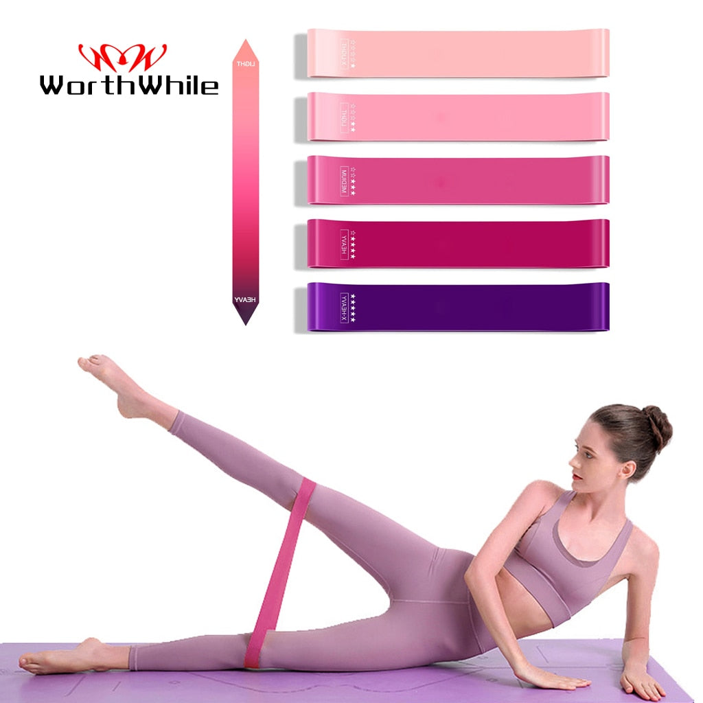 WorthWhile Elastic Resistance Bands Yoga Training Gym Fitness Gum Pull Up Assist Rubber Crossfit Exercise Workout Equipment