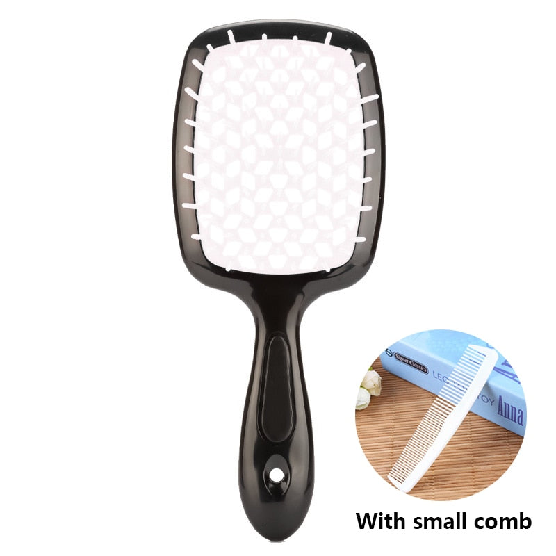 Easy Blow Detangling Brush* Wide Teeth Air Cushion Comb Pro Salon Hair Care Styling Tool Anti Tangle Anti-static Hairbrush Head Comb Hairdressing Tools