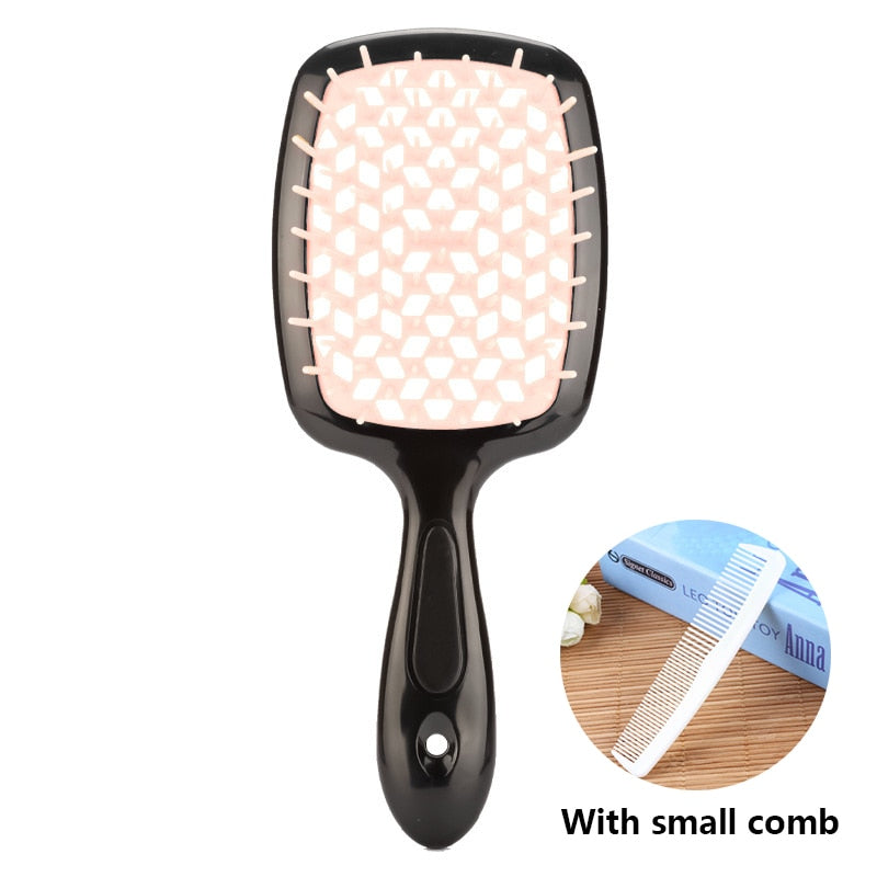 Easy Blow Detangling Brush* Wide Teeth Air Cushion Comb Pro Salon Hair Care Styling Tool Anti Tangle Anti-static Hairbrush Head Comb Hairdressing Tools