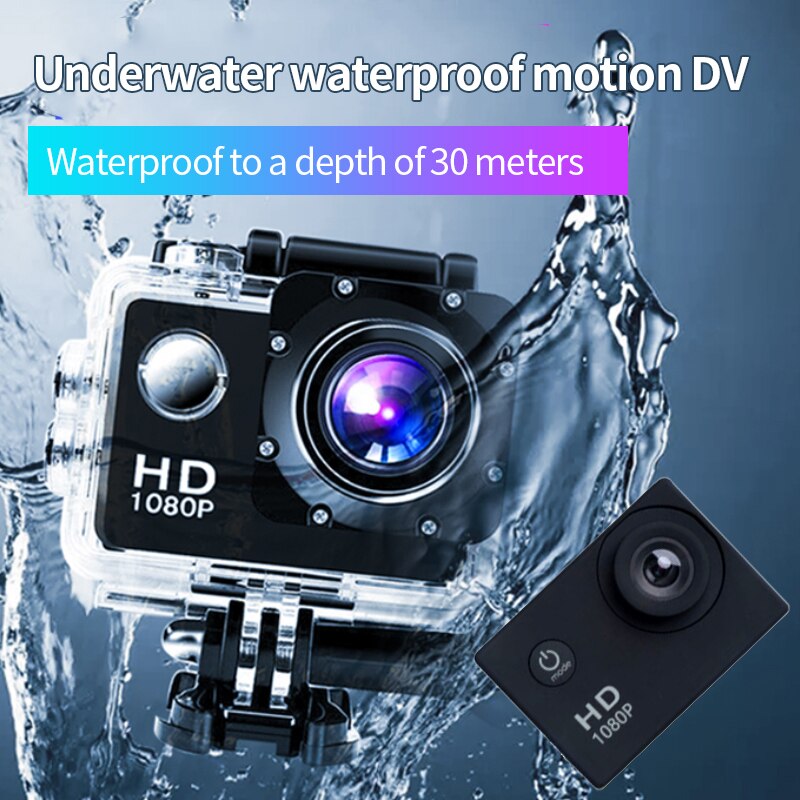 Underwater Waterproof Sports DV Multifunctional Outdoor Riding Locomotive Sports* Camera Sports Camera Diving Camera