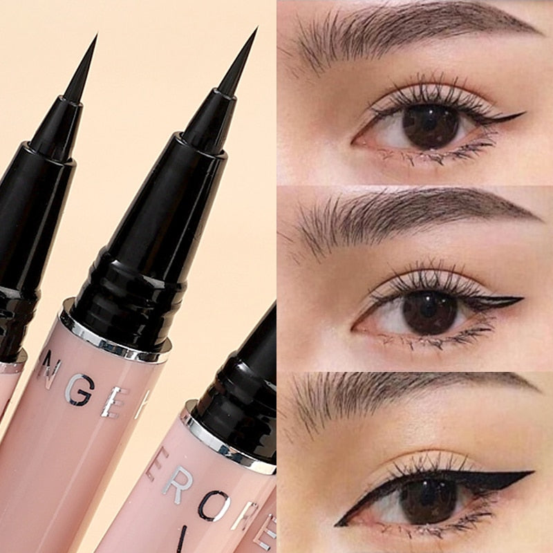 Ultra-thin Waterproof Liquid Eyeliner *Korean Makeup for Women Quick Dry Smooth Eye Liner Long Last Lower Eyelash Pen Cosmetics