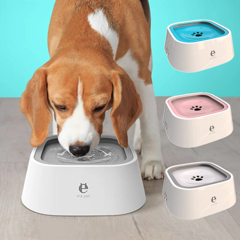 Dog Drinking Water Bowl Floating Non-Wetting Mouth Cat Bowl Without Spill Drinking Water *Dispenser Plastic Anti-Over Dog Bowl
