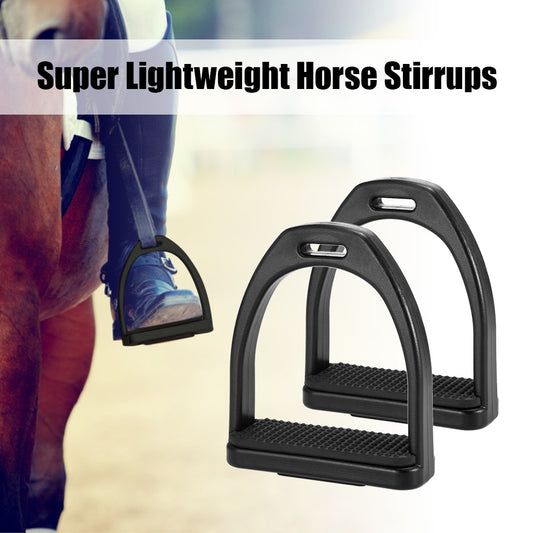 2 PCS Horse Riding Stirrups Plastic Horse Saddle Anti-skid Horse Pedal Super Lightweight Equestrian Safety Equipment *