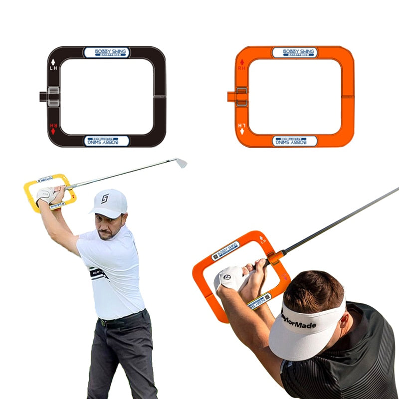 Golf Swing Trainer Portable Golf Swing Training Aid *Golf Swing Plane Corrector Swing Arm Correct Posture Auxiliary Training Tool