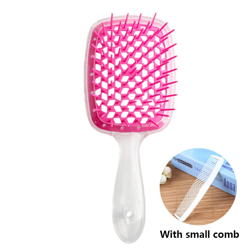 Easy Blow Detangling Brush* Wide Teeth Air Cushion Comb Pro Salon Hair Care Styling Tool Anti Tangle Anti-static Hairbrush Head Comb Hairdressing Tools