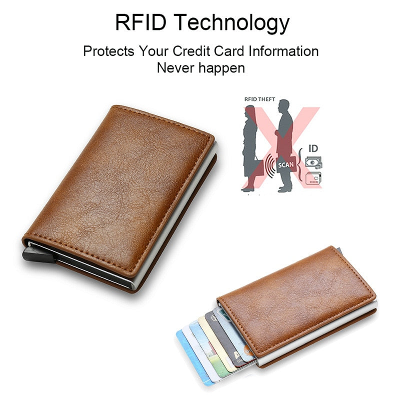 New Rfid Card Holder Men Wallets*