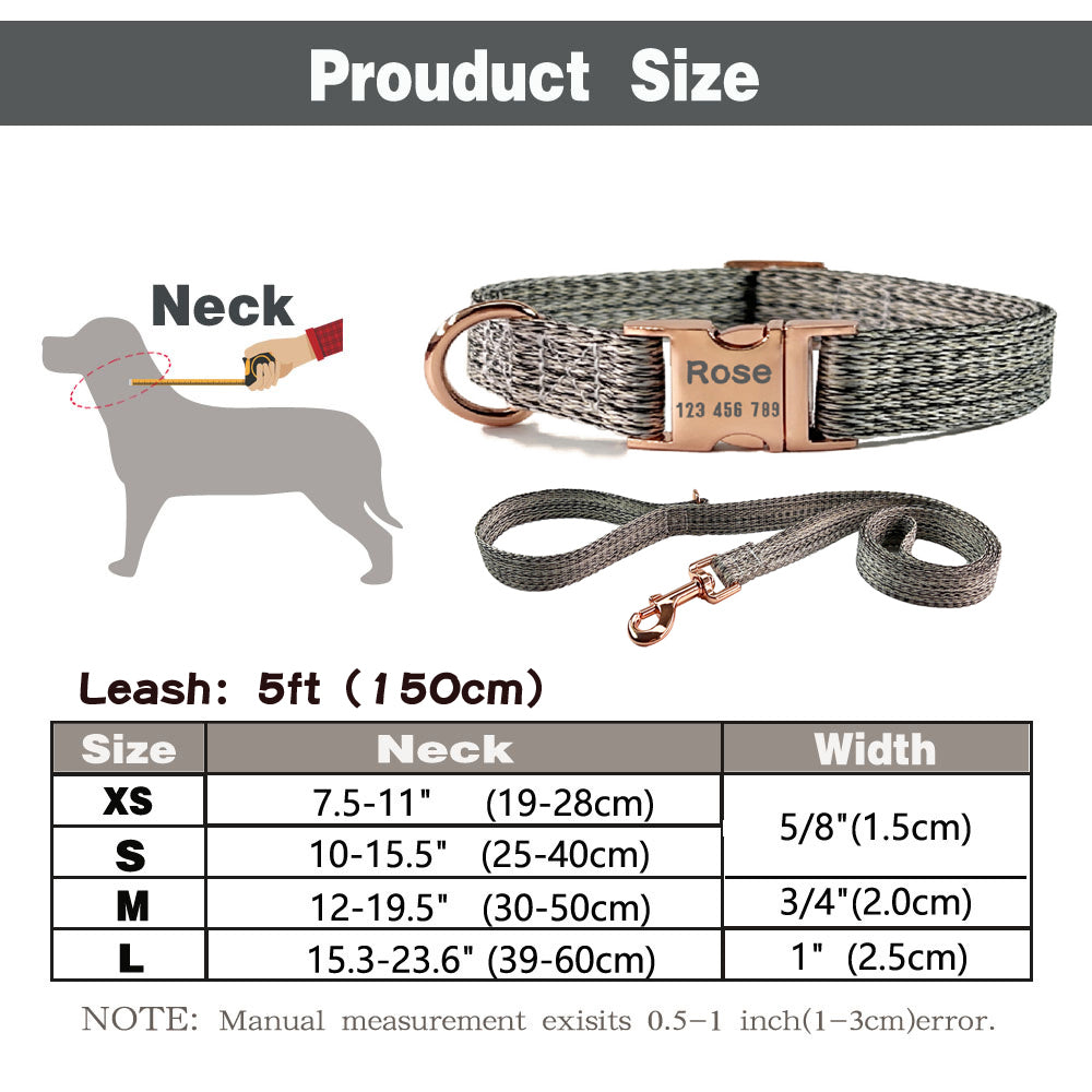 Personalized Nylon Dog Collar*