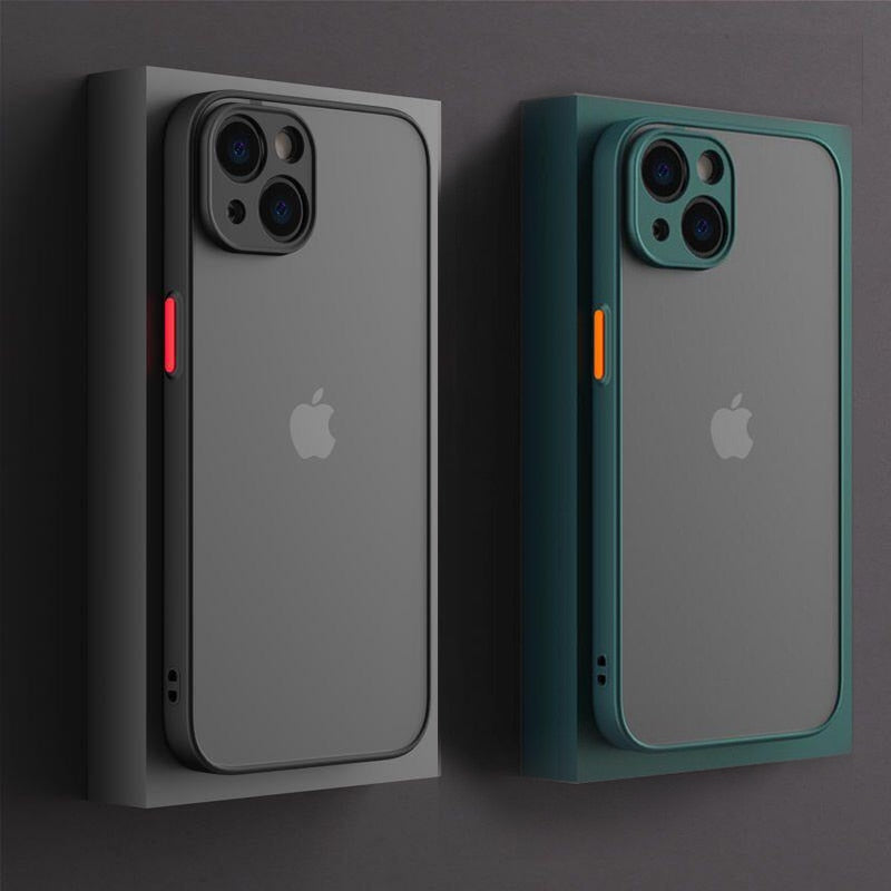 Shockproof Armor Matte Case For iPhones*