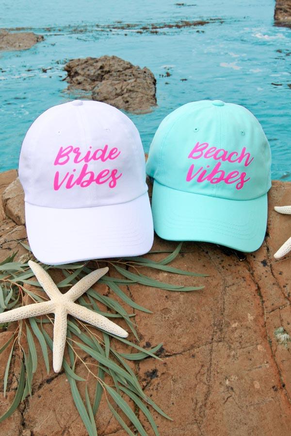 Bride Vibes | Beach Vibes - ☀️ Sun-sational Bachelorette Baseball Cap Hats*