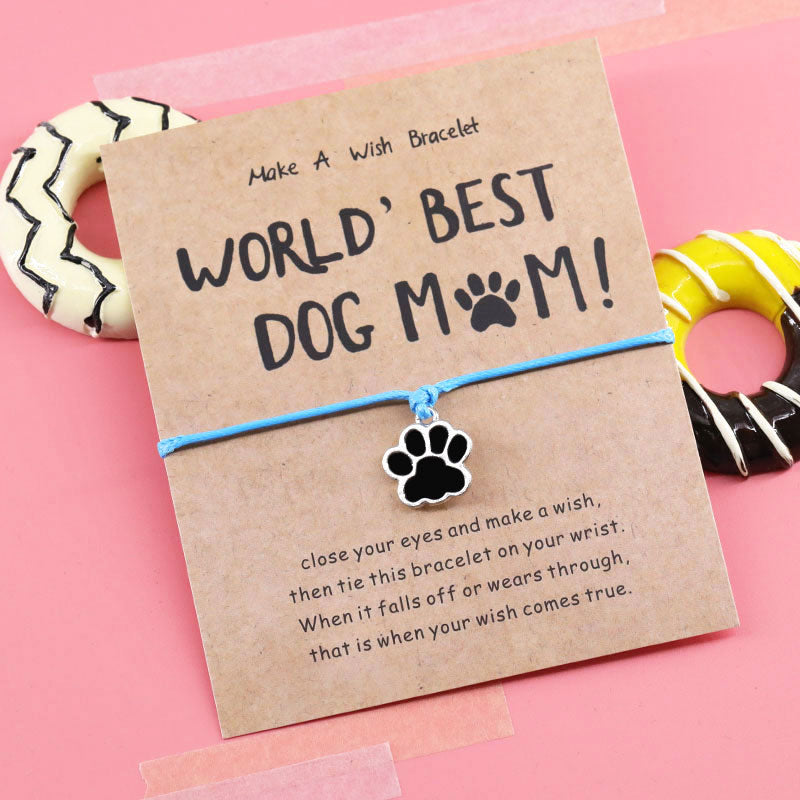 Paws Wish Bracelet World's Best Dog Mom*