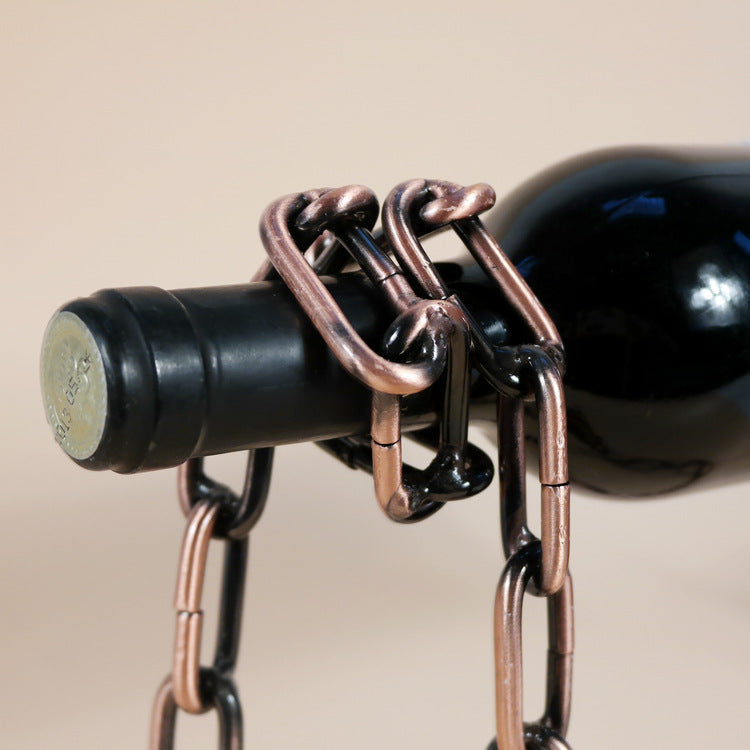 Magic Iron Chain Wine Bottle Holder*