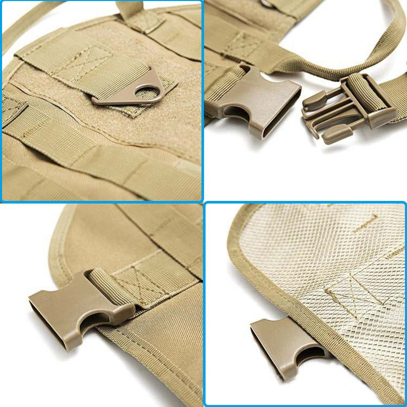 Tactical Military Dog Harness* With Packs