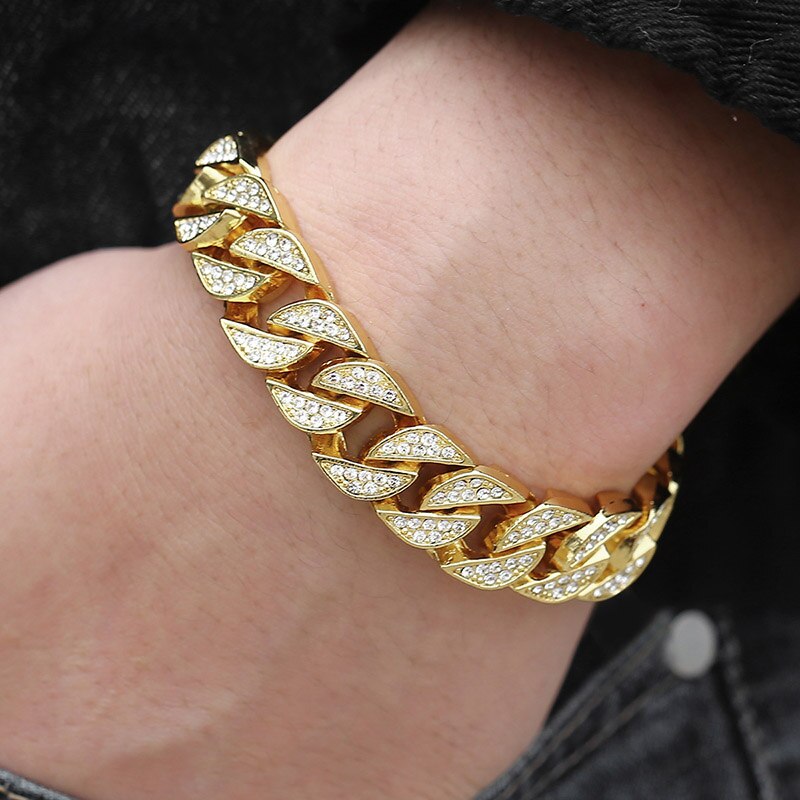 Miami Gold Curb Cuban Bracelet*