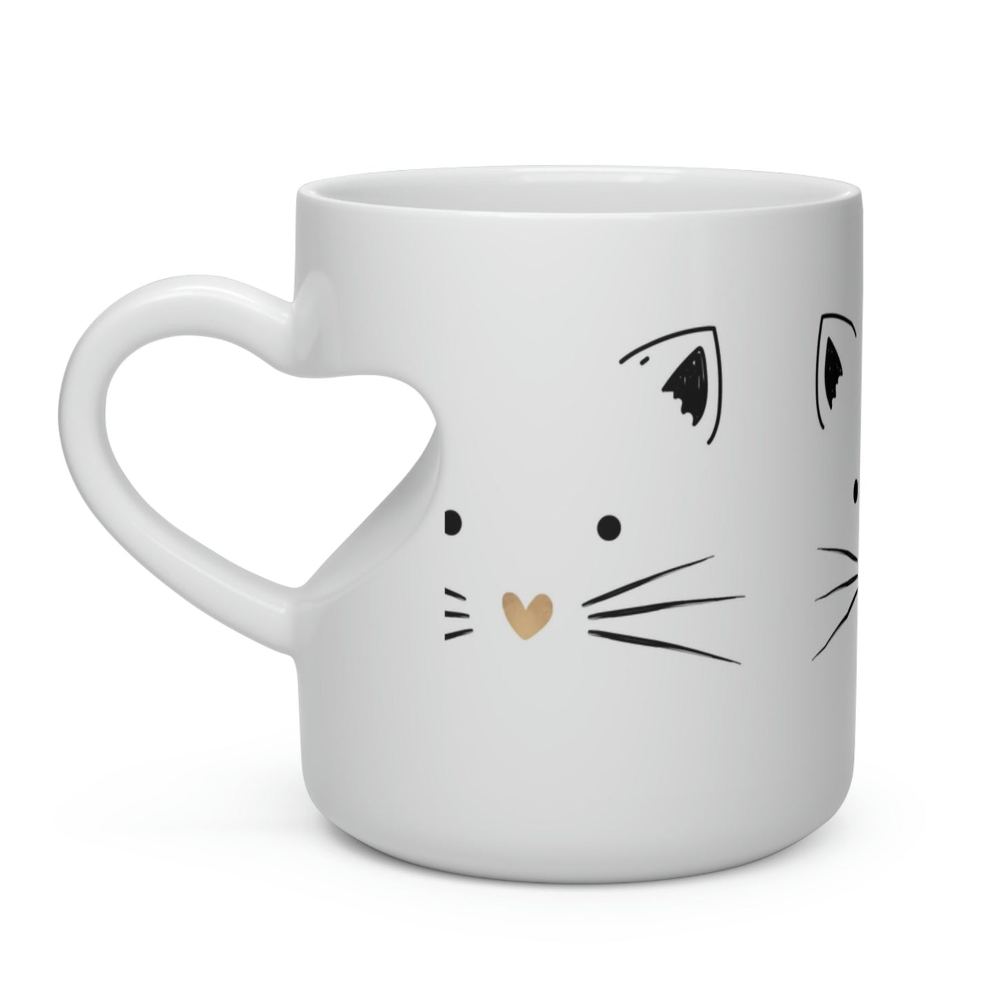 Kitty Heart Shape Mug*